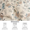thumbnail image 3 of Jessy Home Floral Bedspread King Size Vintage Bird Quilt Microfiber Coverlet Set, 3 of 9