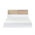 Lexicon Asker Wood Full Bookcase Bed in 2-Tone Finish (White and ...