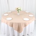 thumbnail image 3 of BalsaCircle 54" x 54" Square Polyester Tablecloth Nude, 3 of 8