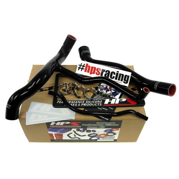 HPS 57-1304-BLK Black Silicone Radiator Hose For 2010-2011 Camaro SS 6.2L V8