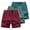 Light Blue+Mint Green+Red, variant on 3 Pack Mens Shorts Elastic Waist Lightweight Summer Shorts with Zipper Pockets for Casual Beach Running, Size M
