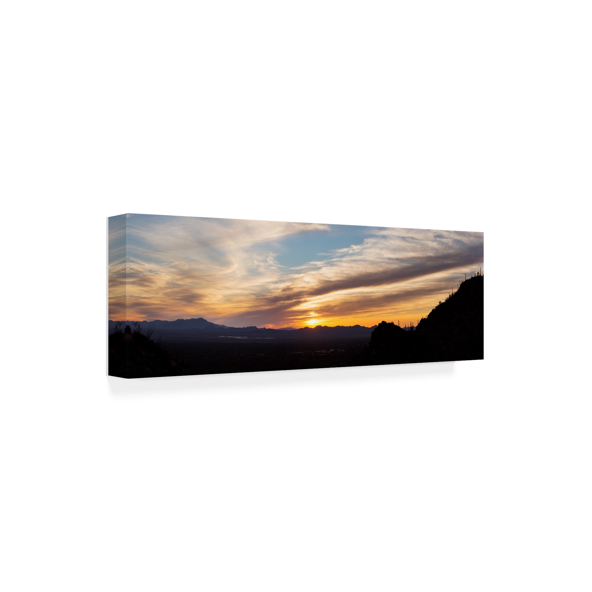 Trademark Fine Art 'Arizona Sunset Panorama' Canvas Art by Monte Nagler