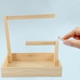 thumbnail image 4 of SEWCHICS Table Key Holder Wood Jewelry Stand Minimalist Style Home Decor 1Set, 4 of 6
