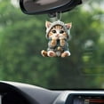 thumbnail image 4 of 2D Car Pendant Hanging Ornament With Chain Realistic Mirror Decor Car Animal Shaped Rearvi Hanging Interior H6R4 Accessories, 4 of 9