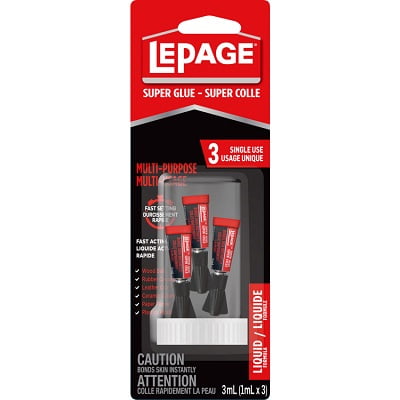 Glue-Lepage, Multi-Purpose Mini Super Glue 1Ml. 3/Pk