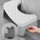 thumbnail image 4 of Advancent Banquito para baño con ángulo elevado de confort, solución de almacenamiento superpuesta, taburete pequeño para baño Almacenamiento y organización del hogar gris, 4 of 5