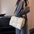thumbnail image 3 of Bolso Hobo tejido para mujer bolso acolchado informal bolso sencillo con juego de embrague a juego, 3 of 9