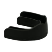 Soldier Sports Solid Black Mouthguard with High Impact Material, For all Sports