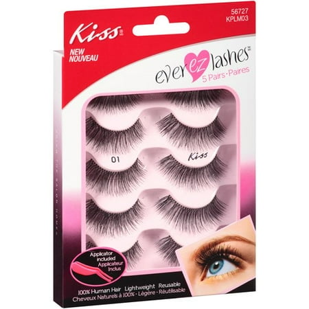 Kiss Ever EZ Lashes Eyelashes, 5 Ct