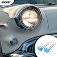 thumbnail image 3 of BrowQuartz Pack of 2 Car Bulb Holder Vehicle Truck Auto Headlight Headlamp Socket Connector Adapter Automobile Replacement Spare, 3 of 6