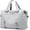 Grey, variant on PlasMaller Sports Gym Bag Travel Duffel Pack with Dry Wet Pocket & Shoes Compartment for Women and Men, Grey