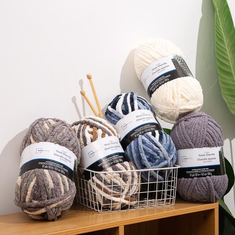 Mainstays  thick chenille yarn  Marble