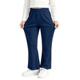thumbnail image 6 of ZBSOKO Girls Flare Leg Pants High Waisted Stretch Yoga Pant Elastic Waist Solid Color Athletic Trousers Casual Outdoor Daily Wear, 6 of 7