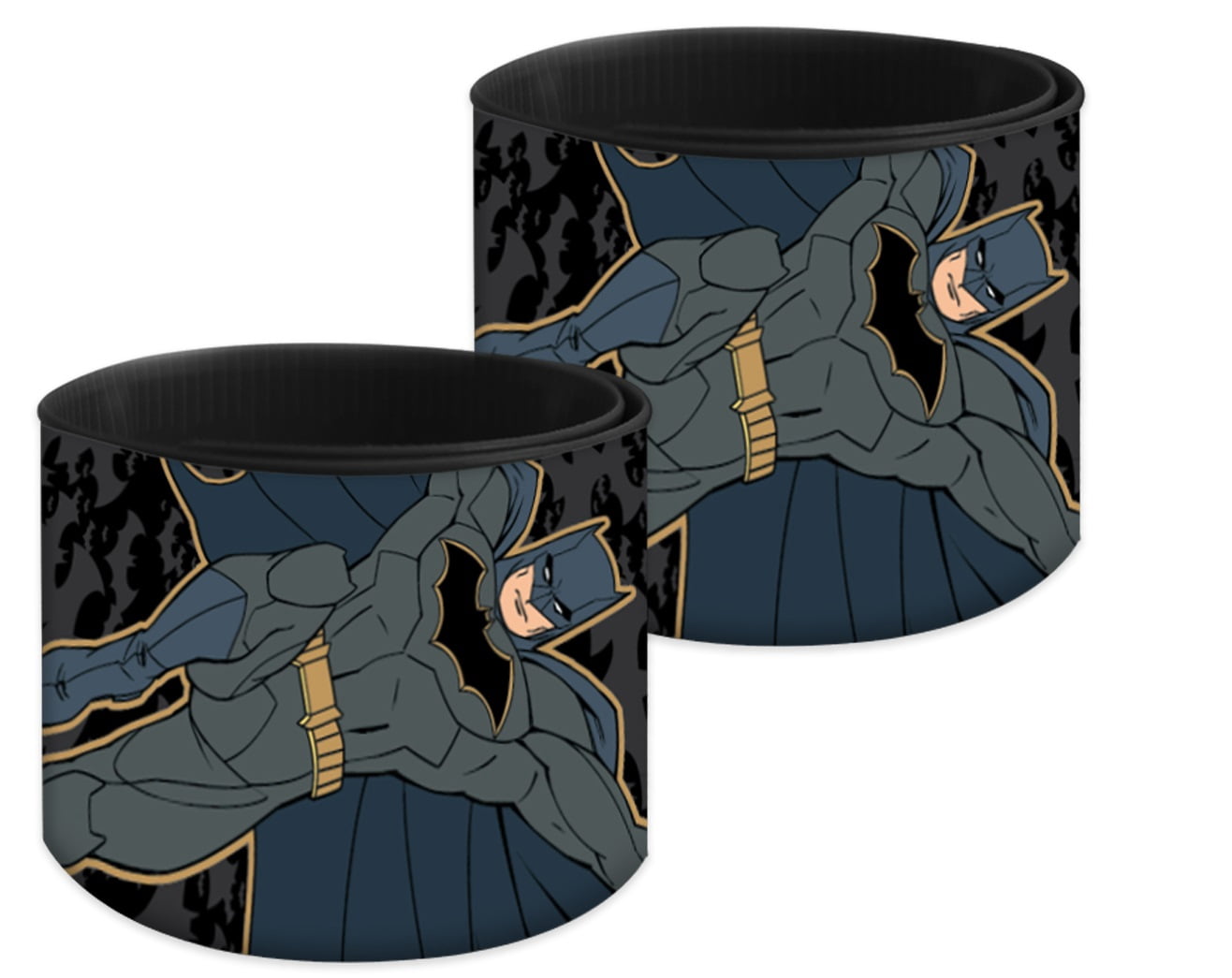 Warner Bros. Unisex Multi-Color Batman Unisex Slap Bracelet Party Favor, 4 Count