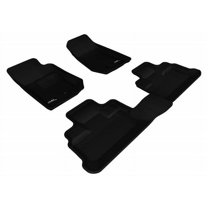 3D MAXpider 2007-2013 Fits Jeep Wrangler Jk Unlimited V6 1st 2nd Row Black Kagu Carbon Fiber Embossed Pattern Floor Mat L1JP00301509