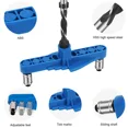 thumbnail image 3 of Self Centering Pocket Hole Jig 6/8/10mm Woodworking Doweling Drill Guide Locator, 3 of 9
