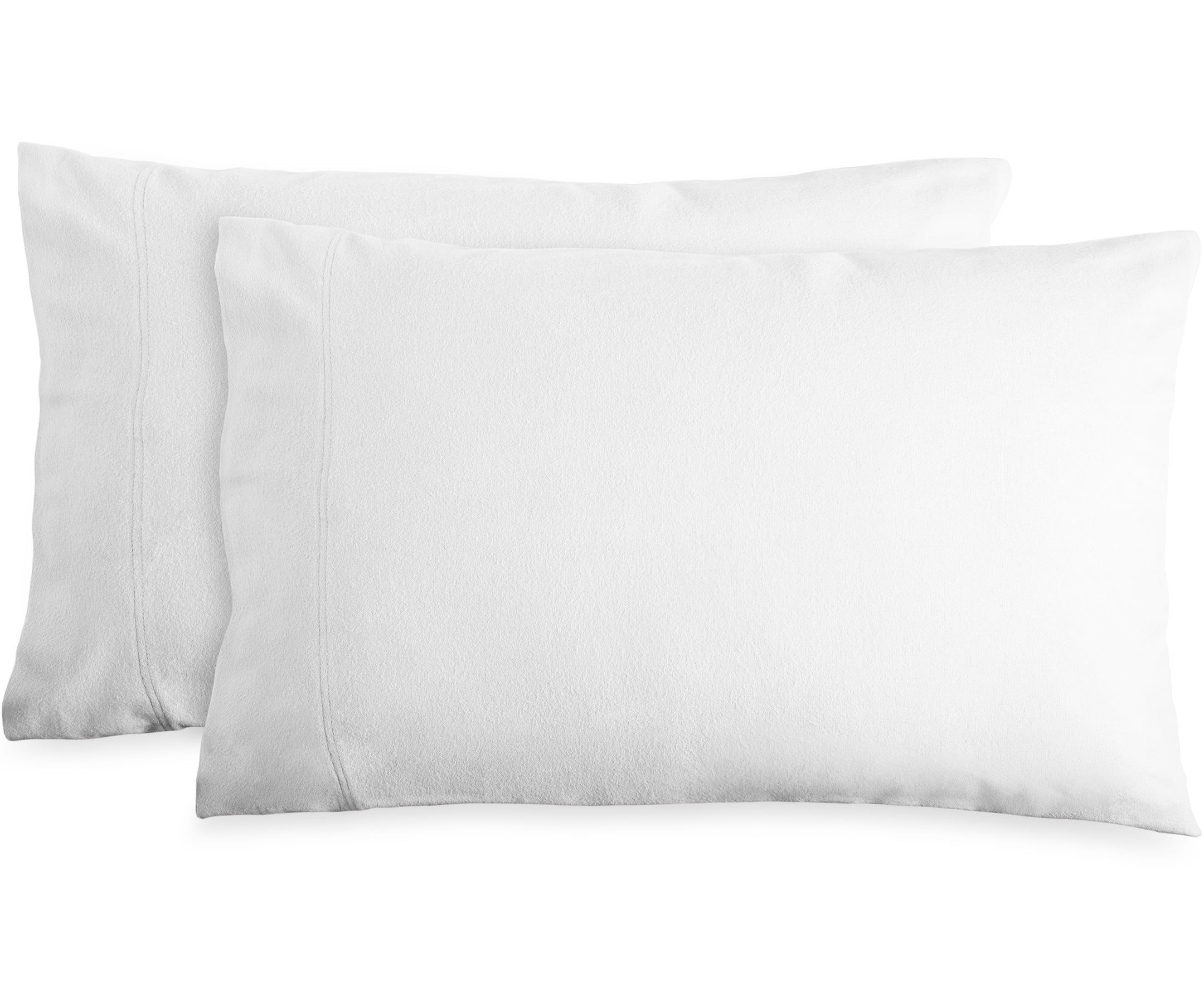 Bare Home 100% Cotton Flannel Deep Pocket 4-Piece Sheet Set with 2 Bonus Pillowcases (Full, White)
