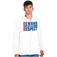 thumbnail image 5 of DR Dominican Republic Demand Respect Zip Up Hoodie Men's Women's Brisco Brands S, 5 of 5