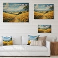 thumbnail image 4 of Designart "And Sky Countryside Wheat painting II" Landscapes Print on Natural Pine Wood, 4 of 5