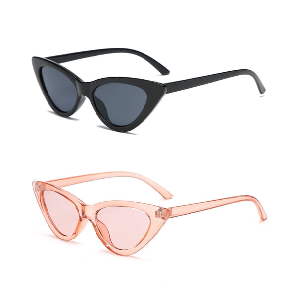 Gafas de Sol YOSHYA Retro Vintage de Ojo de Gato Estrechas para Mujer