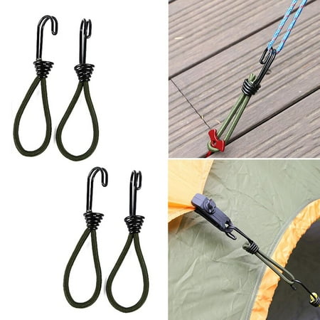 Lot De 6 Tendeurs De Corde Pour Tente De Camping, Boucle De Fixation, Crochet De Corde Pour Auvent Noir 4 Mm X 4 M 95229334