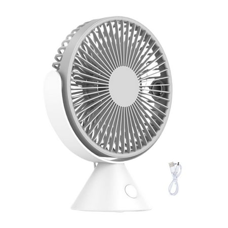 

Jiledu 1 Set Cooling Fan Strong Wind Gathering Quiet Operation 3 Gears Angle Adjustment Low Noise Standable USB Fan Home Supply