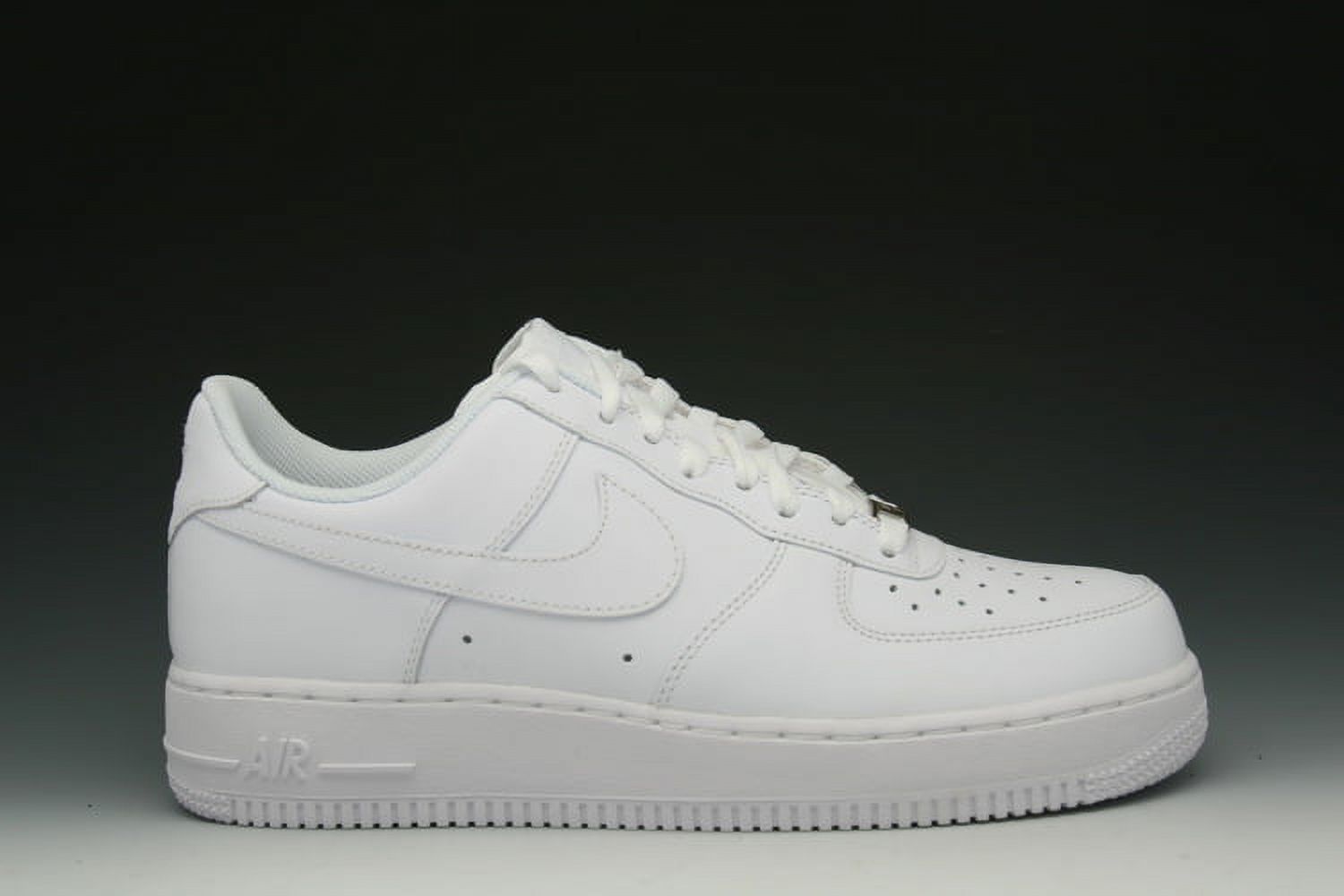 Nike Mens Air Force 1 Low White/White Leather Casual Shoes 6 M US - image 3 of 3