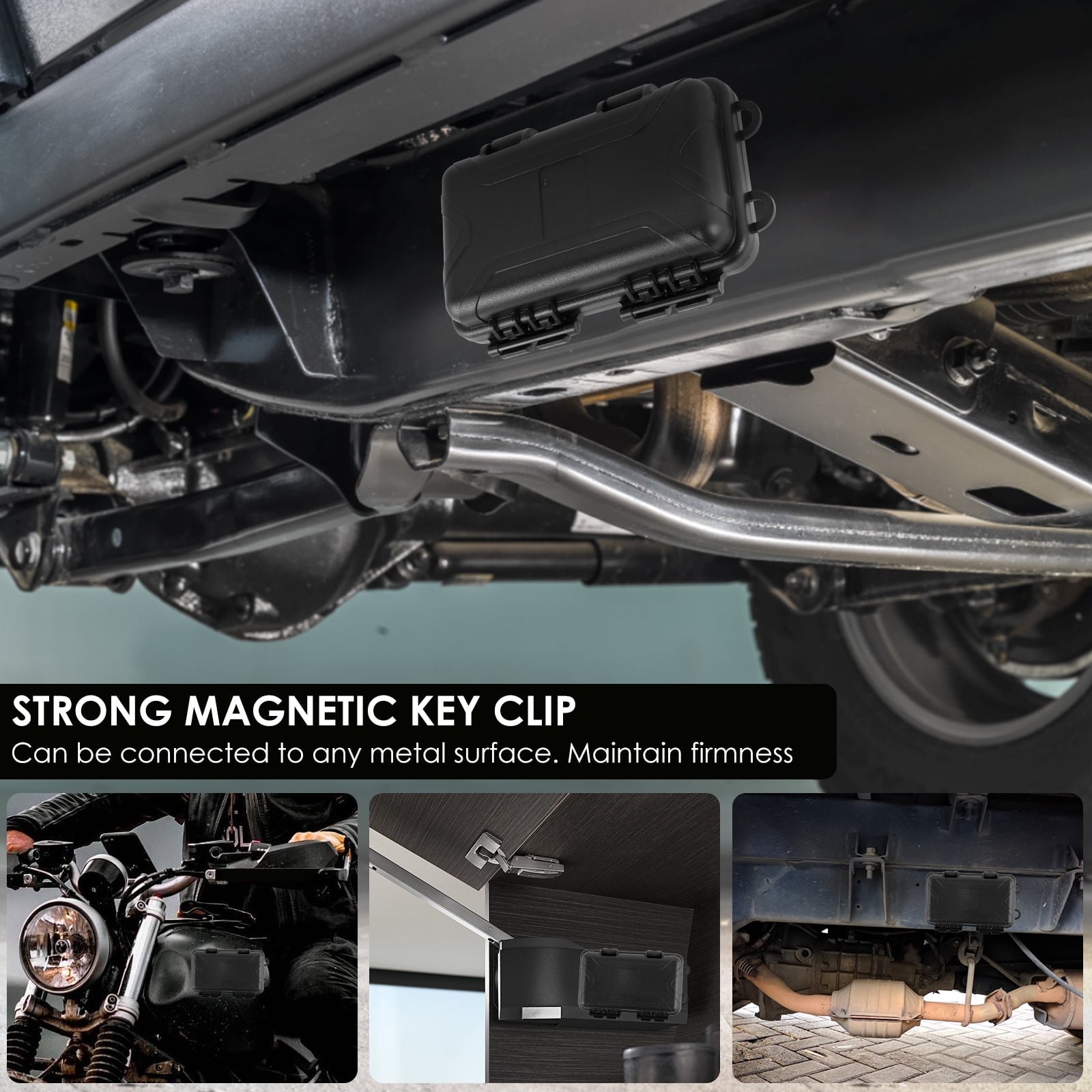 FUYGRCJ Magnetic Key Holder Under Car Hide Box photo 7