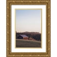 thumbnail image 1 of Lee, Judson 13x18 Gold Ornate Wood Framed with Double Matting Museum Art Print Titled - Sunlit Barn, 1 of 4