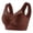Coffee, variant on Large Size Ice Silk Bra Seamless Wireless Back Design Bralette for Daily Comfort Khaki XXXXXXL