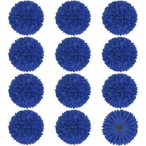 XmhyTop-A Artificial Flowers 12pcs Fake Chrysanthemum Silk Flower Heads, 7*7*5cm DIY Flowers for Floral Supplies,Dark Blue