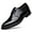 Black, variant on Colisha Men Brogues Embroidered Dress Shoes Non-slip Slip On Oxford Shoe Wedding Lightweight Business Loafers Black 10