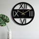 thumbnail image 1 of 12'' Wall Clock Decorative Silent Clocks Art Hanging Decor Simple Design Black Acrylic For Bedroom Cafe Kitchen Farmhouse Gift A Macarena Relojes de pared, 1 of 7