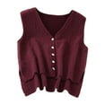 thumbnail image 4 of serony Gilet Sans Manches Respirant pour Femmes, Col en V, Mode Décontractée, Violet, 4 of 6