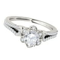 thumbnail image 3 of Aonejewelry 0.50 Ct. Ttw Wedding Engagement Diamond Ring 14K White Gold, 3 of 4