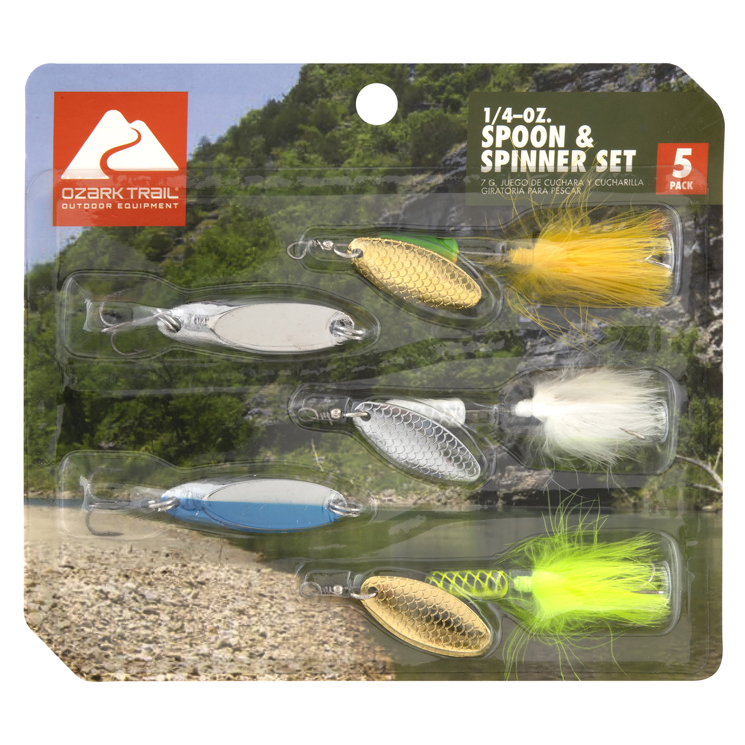 Ozark Trail Inline Spinner & Spoon Kit - Trout Fishing Lures