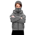 thumbnail image 2 of Boys Girls Balaclava Hooded Sweatshirt Full Zip Double Layer Hoodies Jacket Lightweight Warm Oversized Coat Trendy Outerwear, 2 of 9