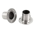 thumbnail image 1 of Unique Bargains 2 Pcs 1-inch Sliver Ton Tuyau en Acier Inoxydable Soudure Bride de Col de Tube, 1 of 1
