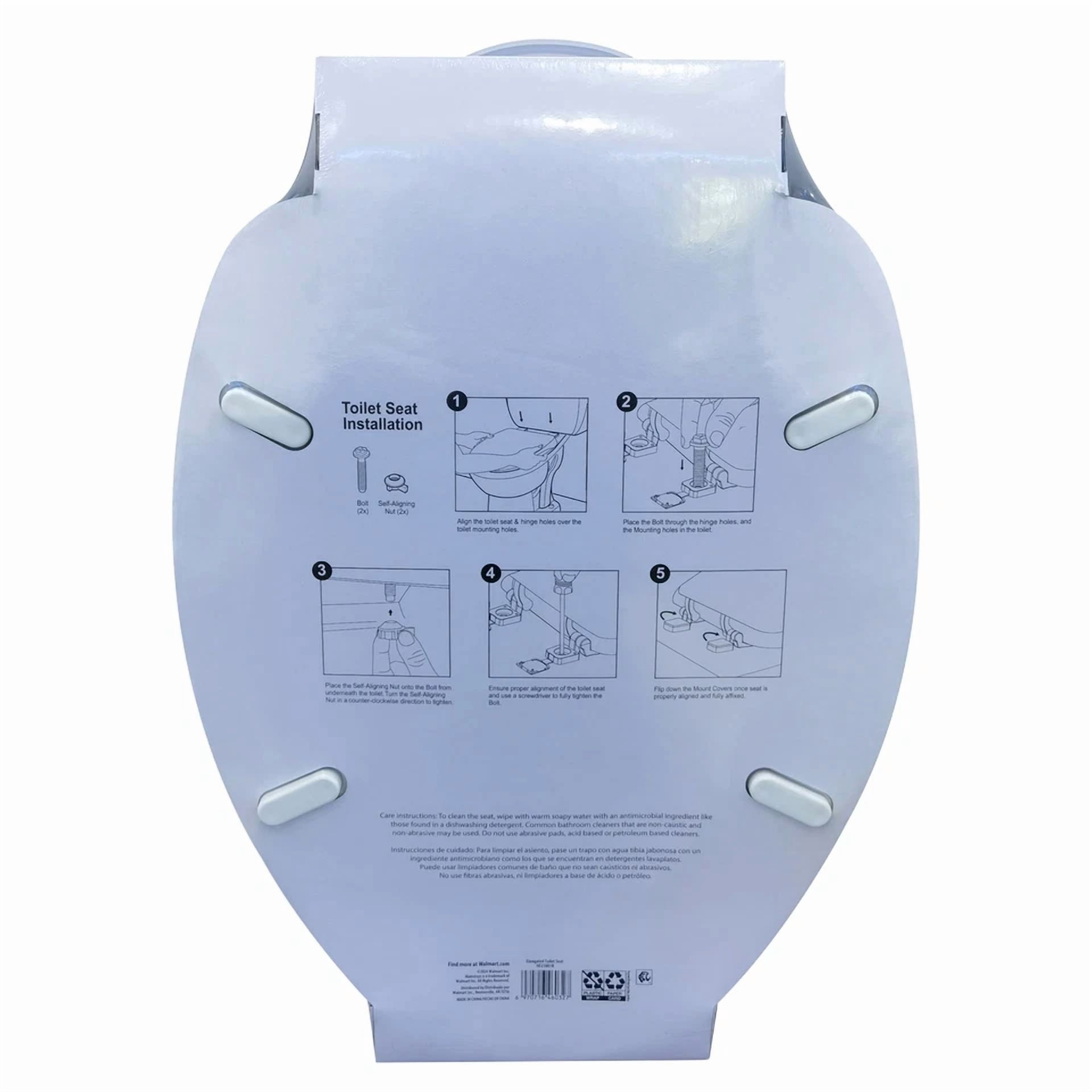 KNACK - New Elongated Toilet Seat In White