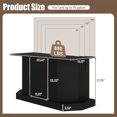 thumbnail image 2 of ChenyueFurn 55-75 Gallon Aquarium Stand, 4 AC 2 USB, 880LBS, Black, Turtle/Reptile Terrarium Cabinet,Black, 2 of 11