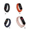 thumbnail image 2 of bedienty Smart Bracelet M6 Lightweight Pressure Sports Fitness Wristband Quick-release Smartwatches for Men Red 3Set, 2 of 6