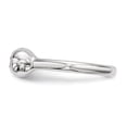 thumbnail image 3 of 925 Sterling Silver Cubic Zirconia Cz Adjustable Cuff Ring, 3 of 8