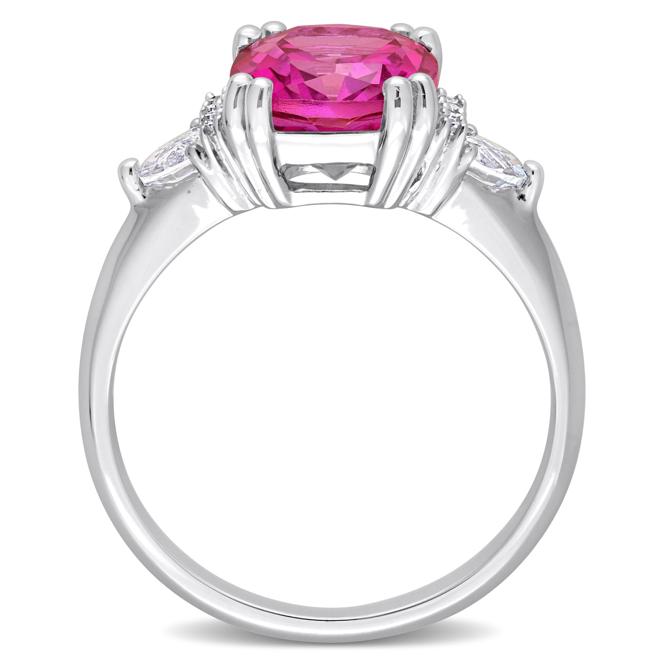 Everly Women's Topaz and Ruby Sterling Silver Ring