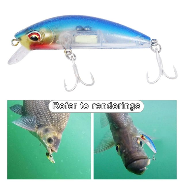 Señuelos duros Cebo Minnow Señuelos Bass CrankBait Like Swimbait Buceo Señuelos de hundimiento con anzuelo triple para espalda azul Macarena Señuelos de pesca