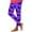Purple, variant on Enjoytime Halloween Yoga Pants Women Vintage Printed Elastic Waist Trousers Loose Casual Workout Leggings Hot Pink XL