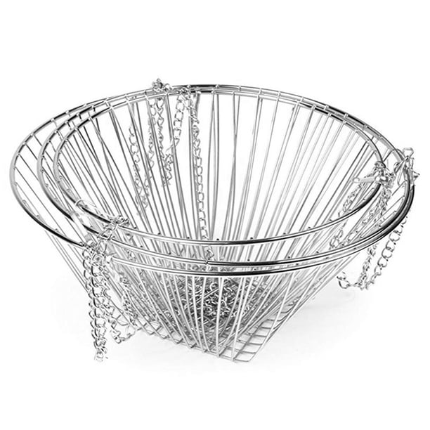 Ounissouiy Cesta de fruta colgante de alambre de 3 niveles, cesta organizadora de almacenamiento de verduras de Metal para cocina casera, cestas Almacenamiento y organización del hogar