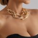 thumbnail image 5 of Personalidad Geométrica Cadena Exagerada Hip Hop Collar Mujeres Moda Cool Cadena Gruesa, 5 of 7