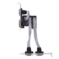 thumbnail image 1 of PCI-E to 4-Port RS232 Serial Card AX99100 Chip DB9 COM Expansion Riser Adapter Converter for Desktop PC,1 * PCIe Expansion Card,Black, 1 of 6