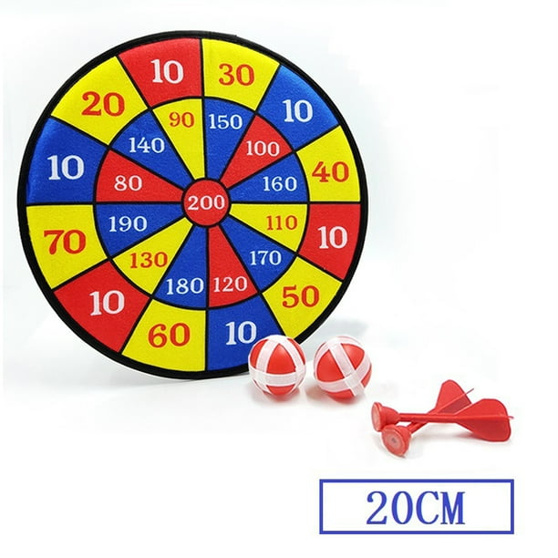 Dart Board with Cloth Sticky Balls Darts Throwing Game Toy for Children