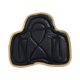 thumbnail image 1 of Almohadilla de silla de montar transpirable antideslizante de cuero PU práctica para montar a caballo Negro, 1 of 9